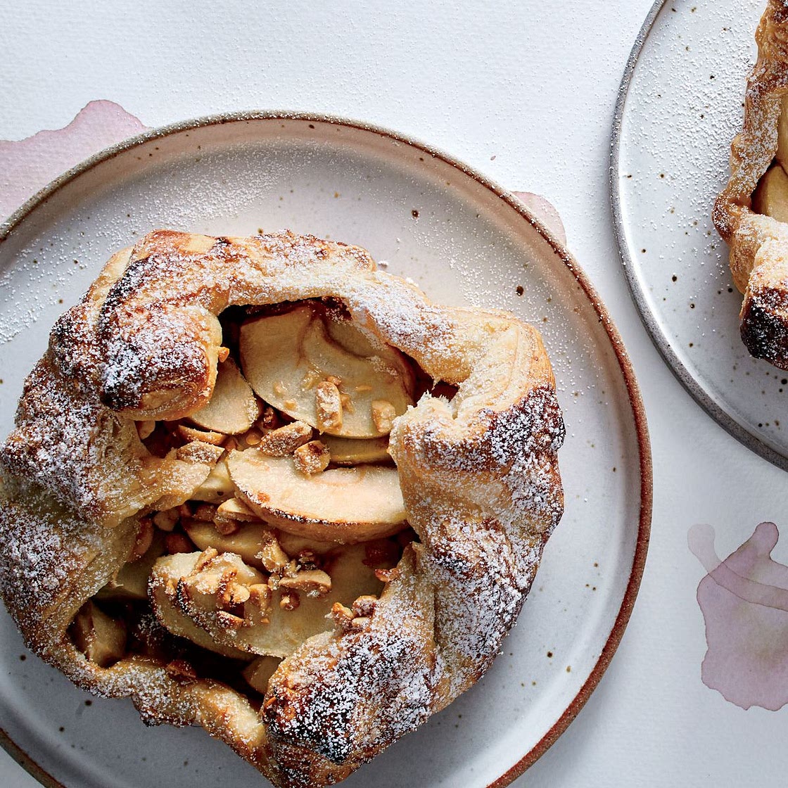 Apple and Nut-Butter Puff Pastry Tarts