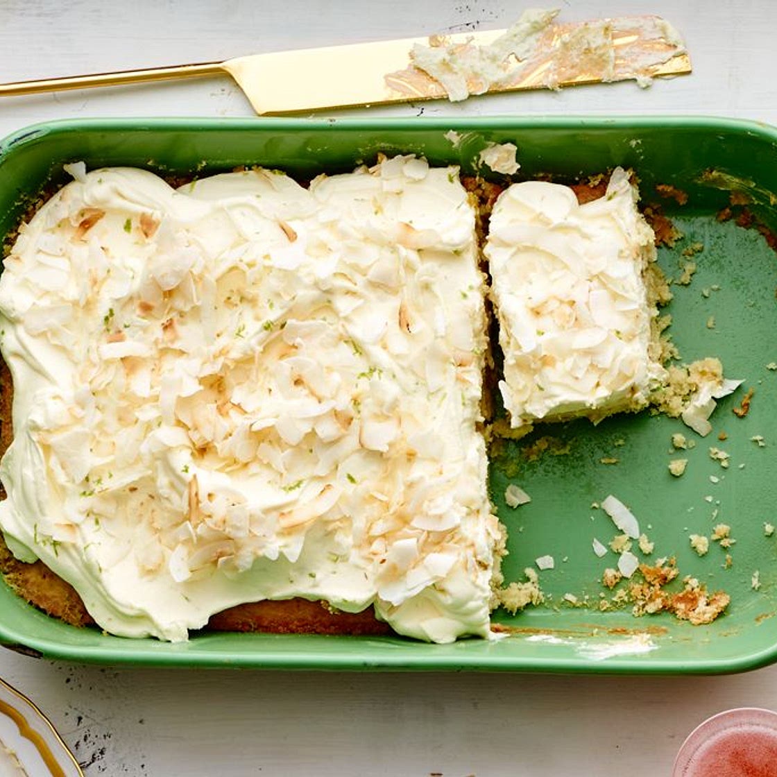 Coconut–Key Lime Sheet Cake