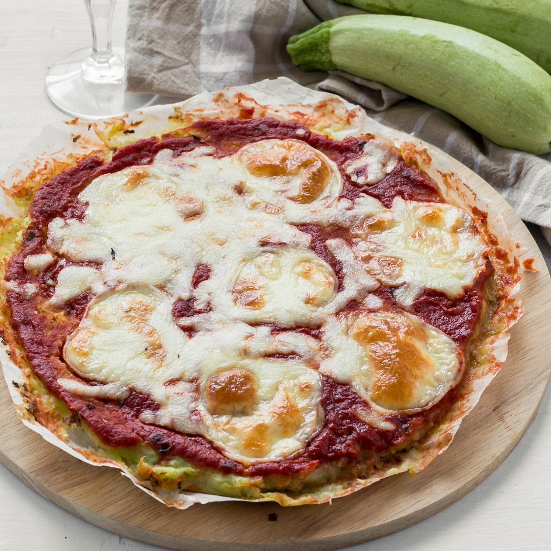 Pizza di zucchine al forno