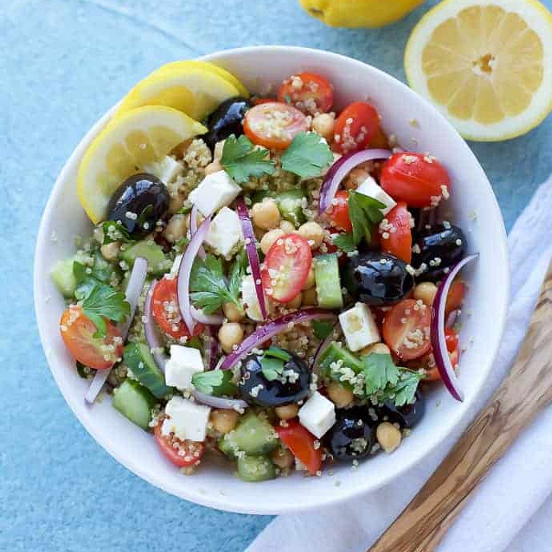Mediterranean Chickpea Quinoa Bowls