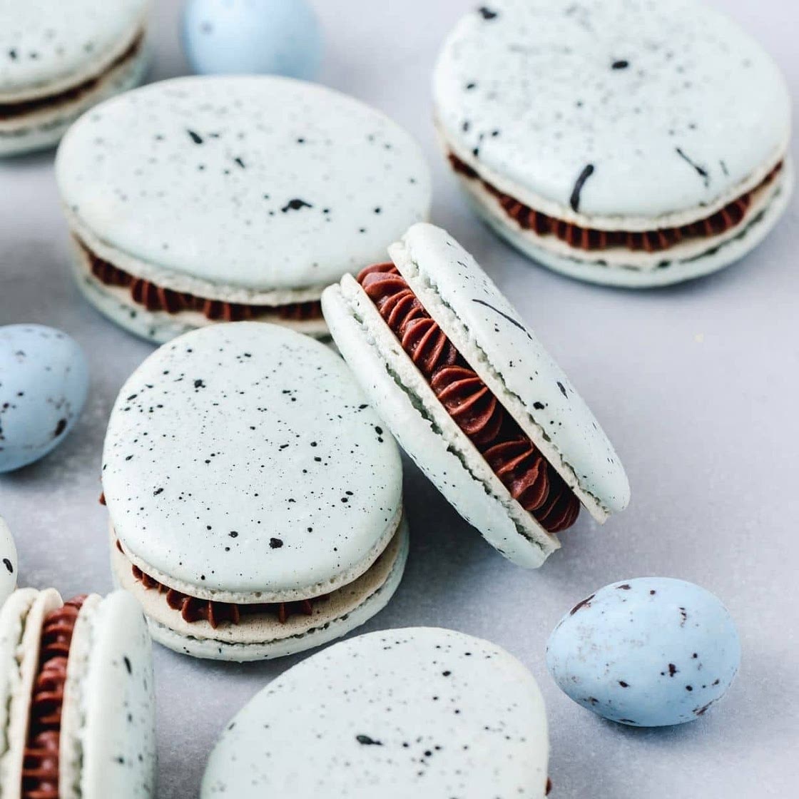 Robins Egg Macarons