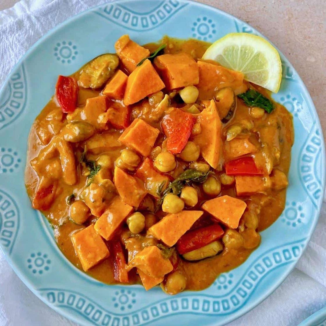 Sweet Potato and Mushroom Curry