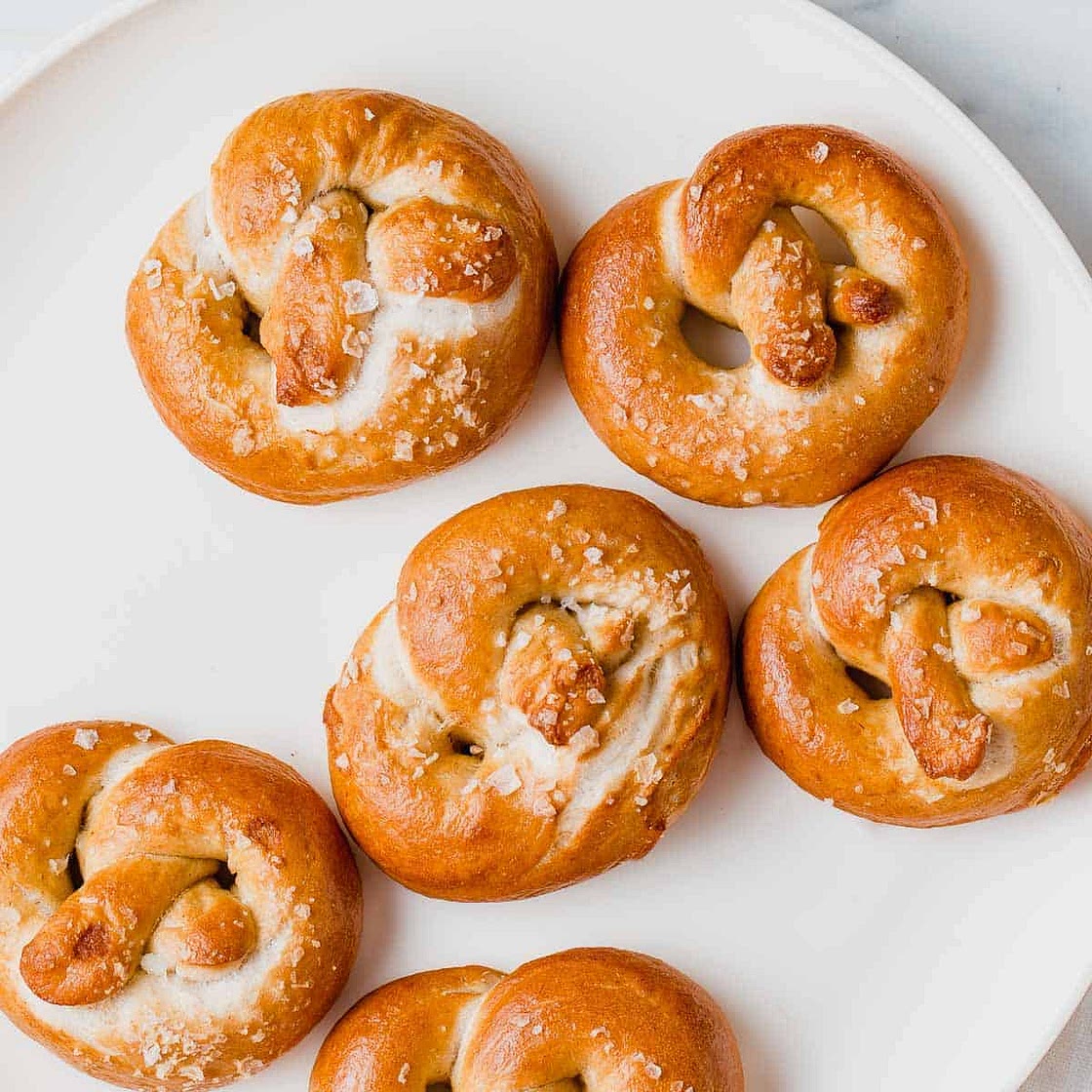 Soft Sourdough Pretzels Recipe