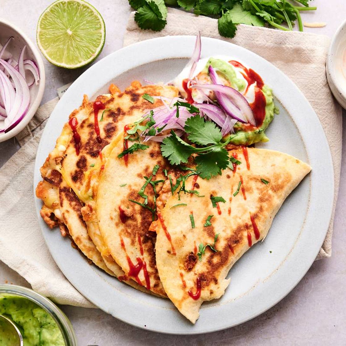 Buffalo Chicken Quesadillas