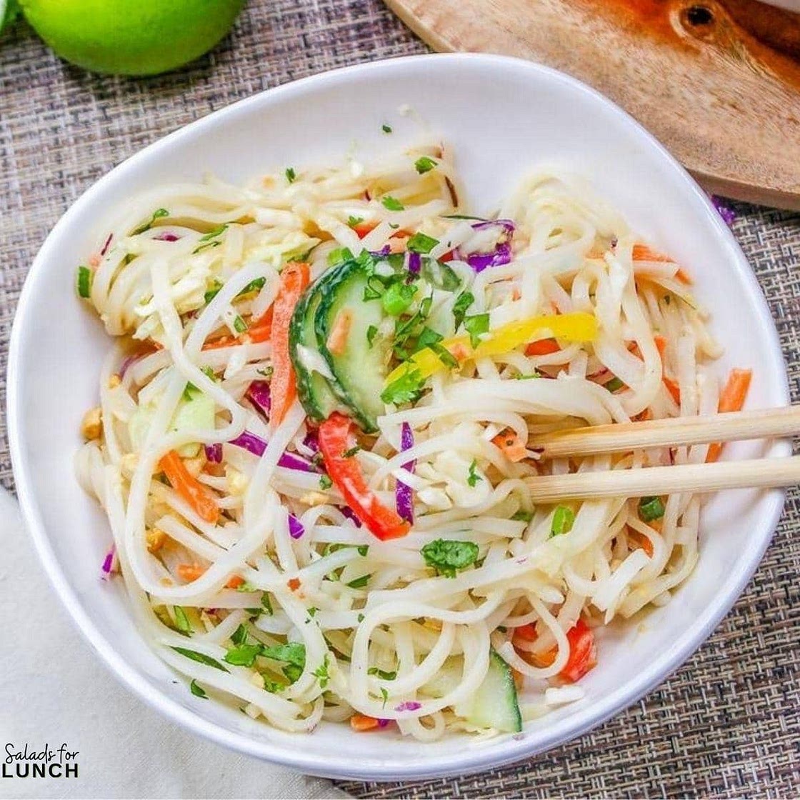 Vegan Crispy Thai Noodle Salad Recipe