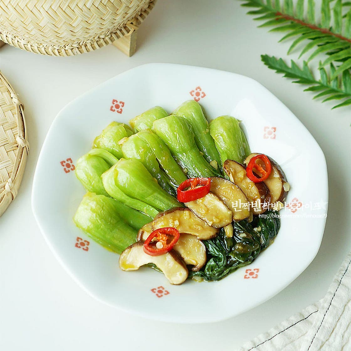 청경채 굴소스볶음 버섯 이연복 청경채볶음 청경채 요리