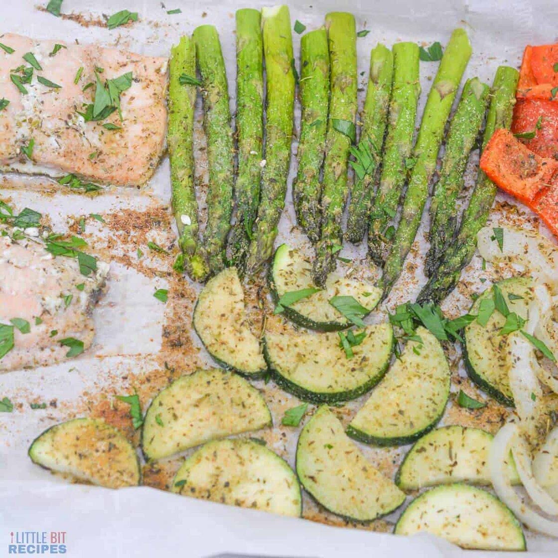Sheet Pan Salmon and Asparagus