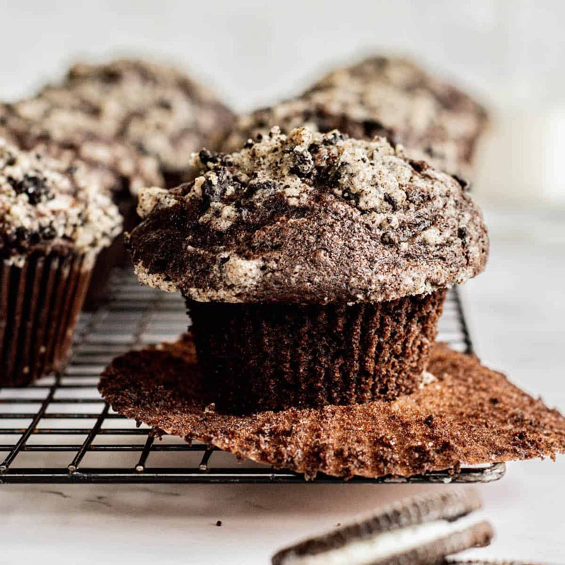 Chocolate Oreo Muffins