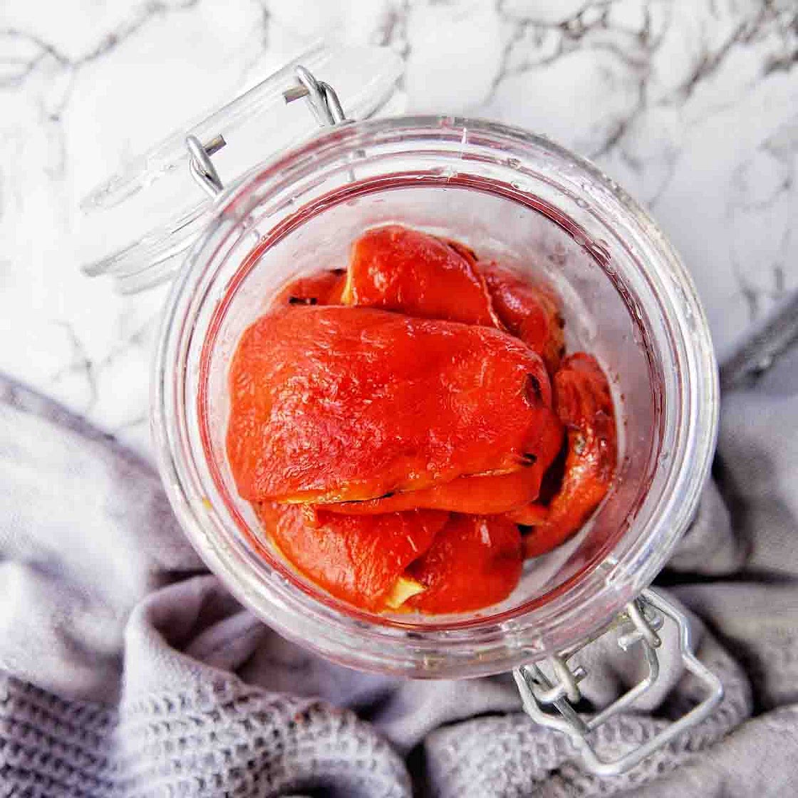 Air Fryer Roasted Red Peppers