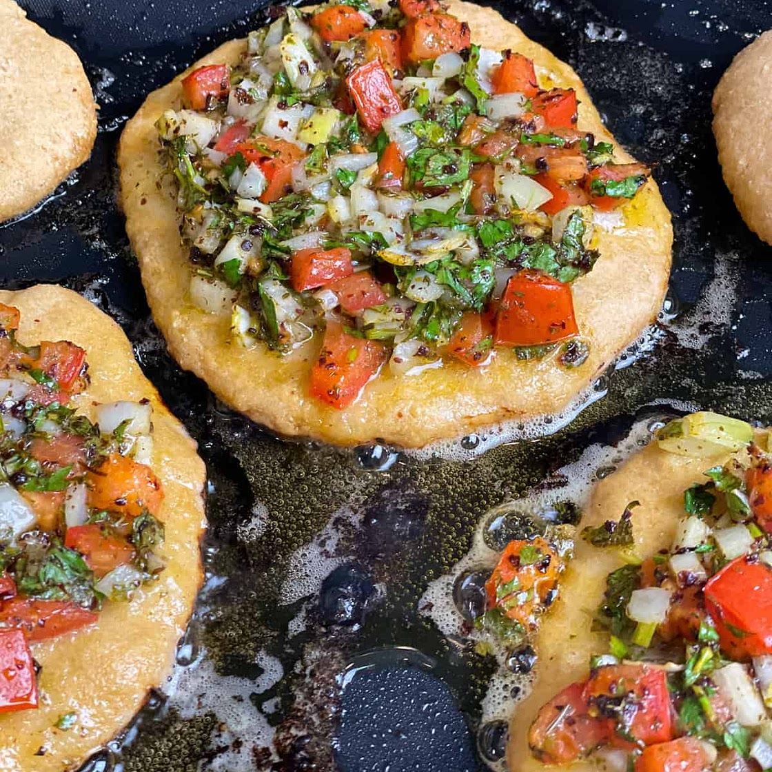 The Best Lebanese Veggie Pizza