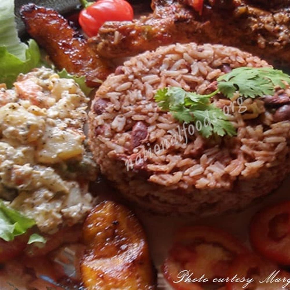 National Dish of Belize Traditional Rice and Beans