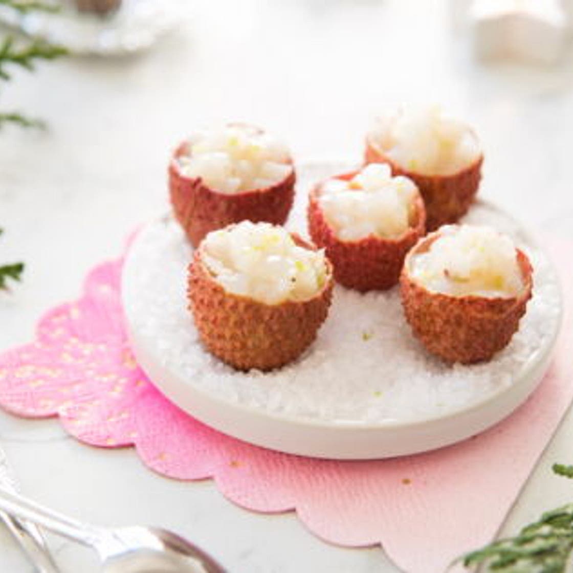 Tartare de noix de Saint-Jacques et litchis