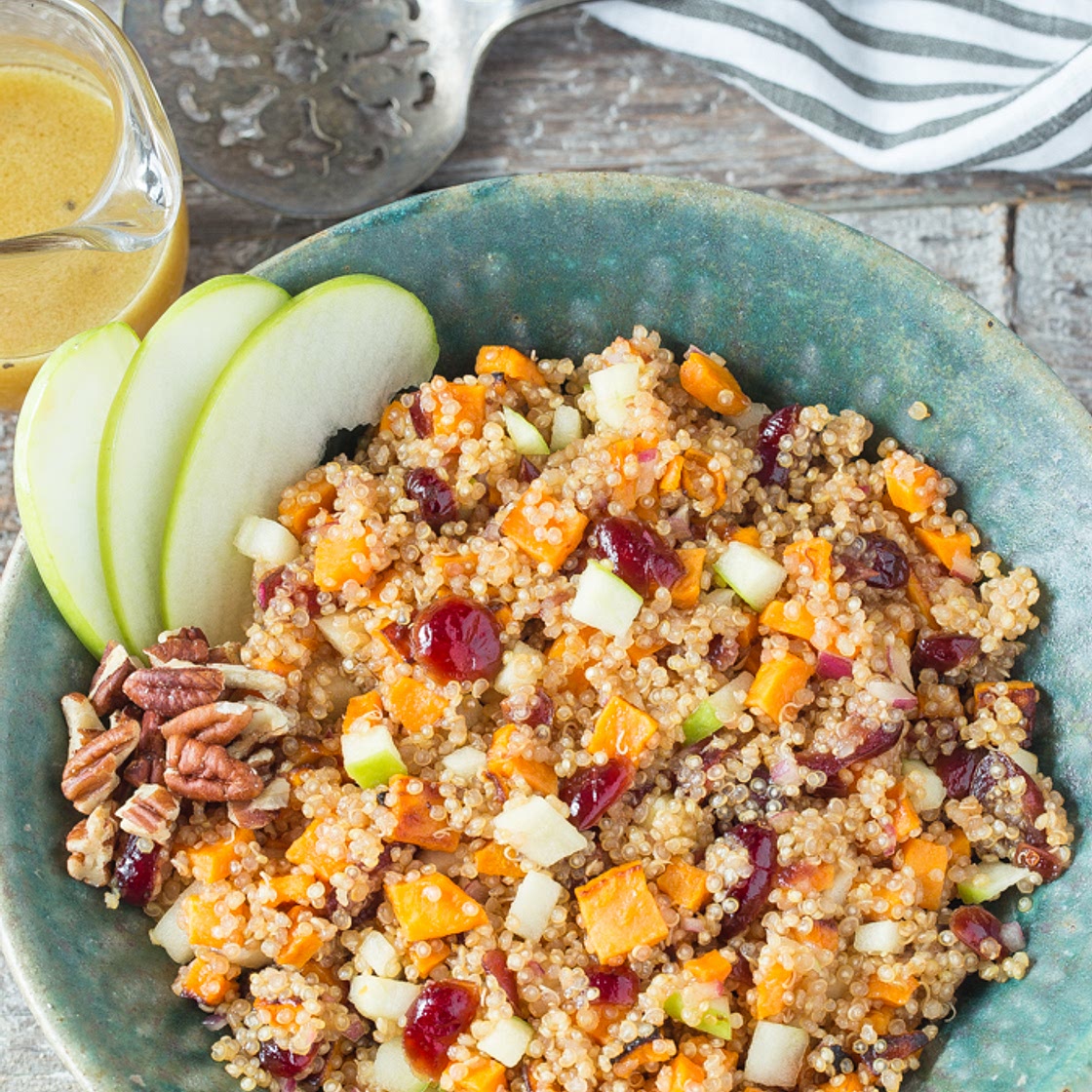 Apple Sweet Potato Quinoa Salad