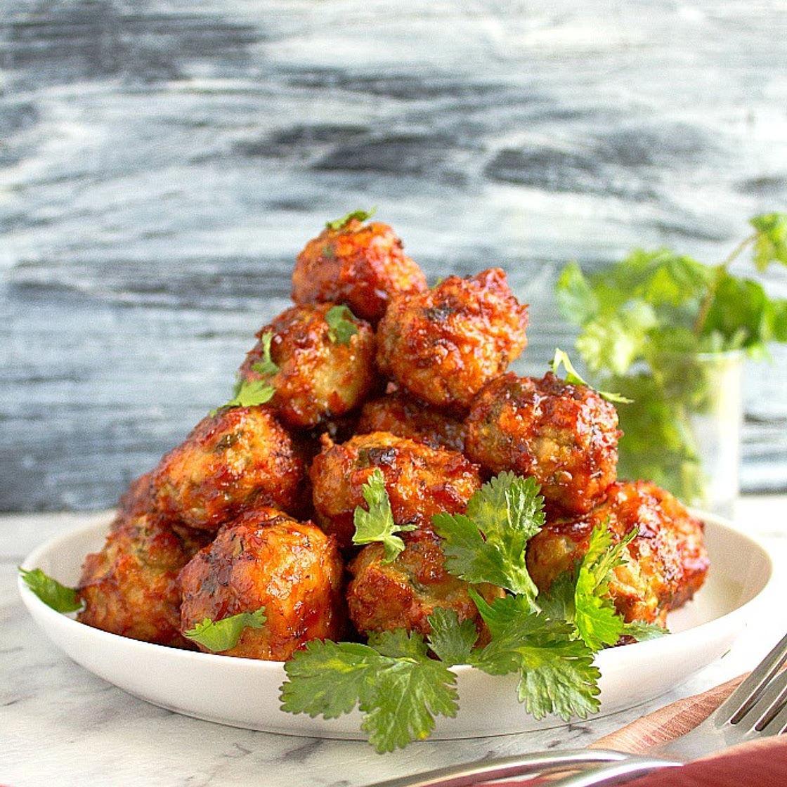 Baked Tandoori Chicken Meatballs | Video