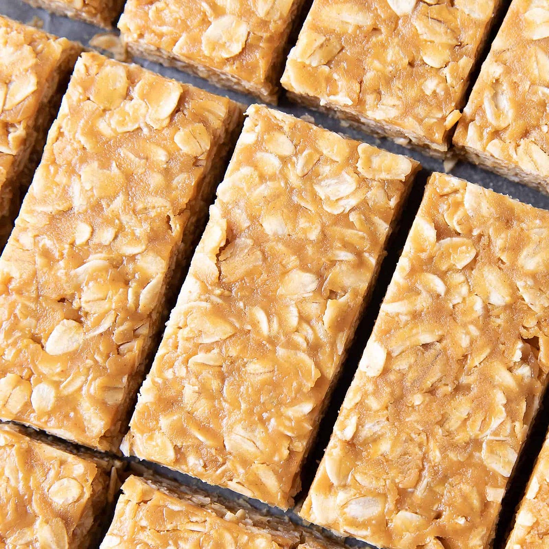 3 Ingredient No Bake Peanut Butter Granola Bars (GF)