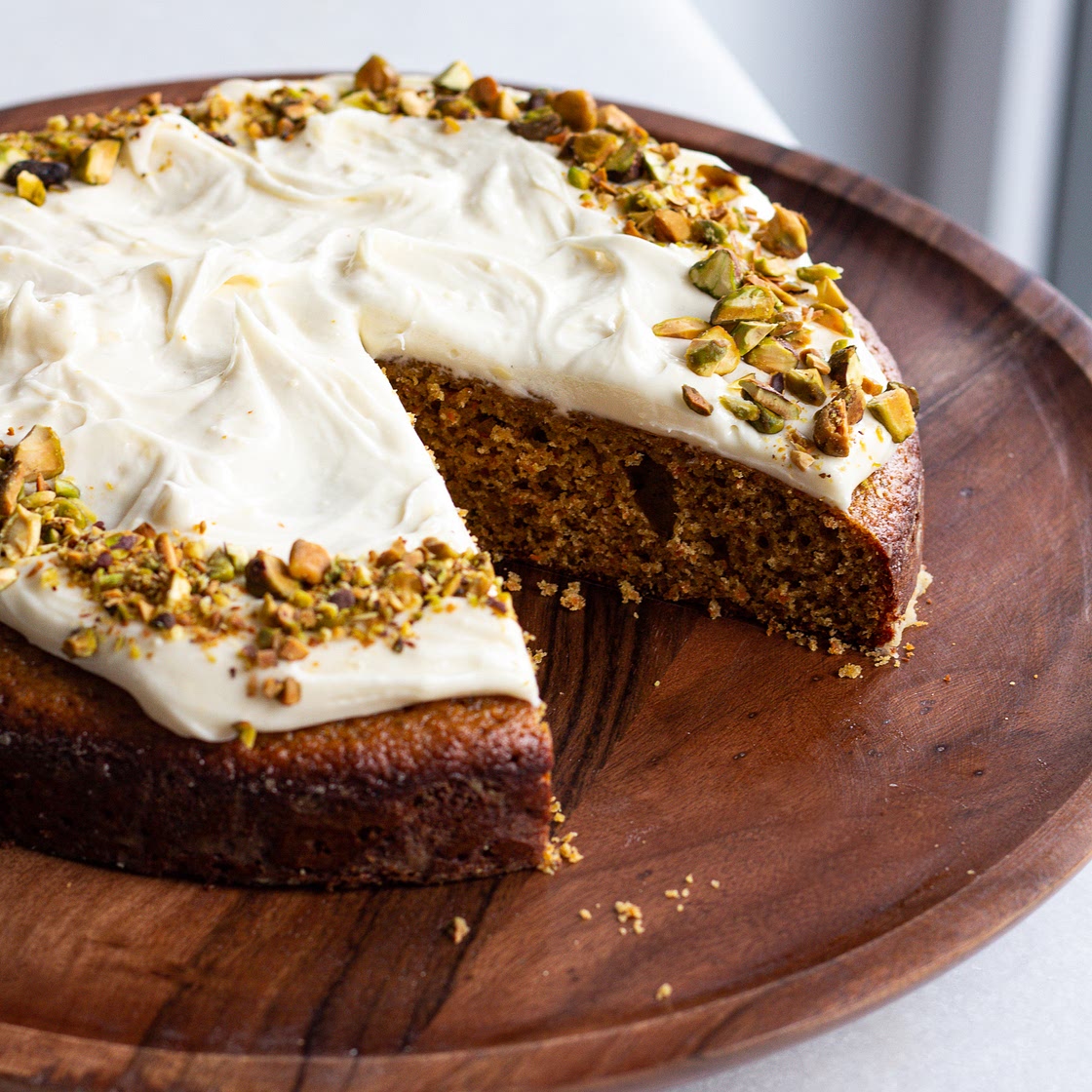 Pistachio Honey Carrot Cake