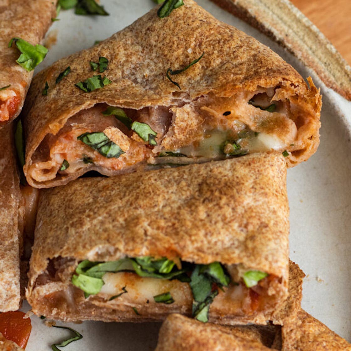 Healthy Air Fryer Tortilla Pizza Rolls