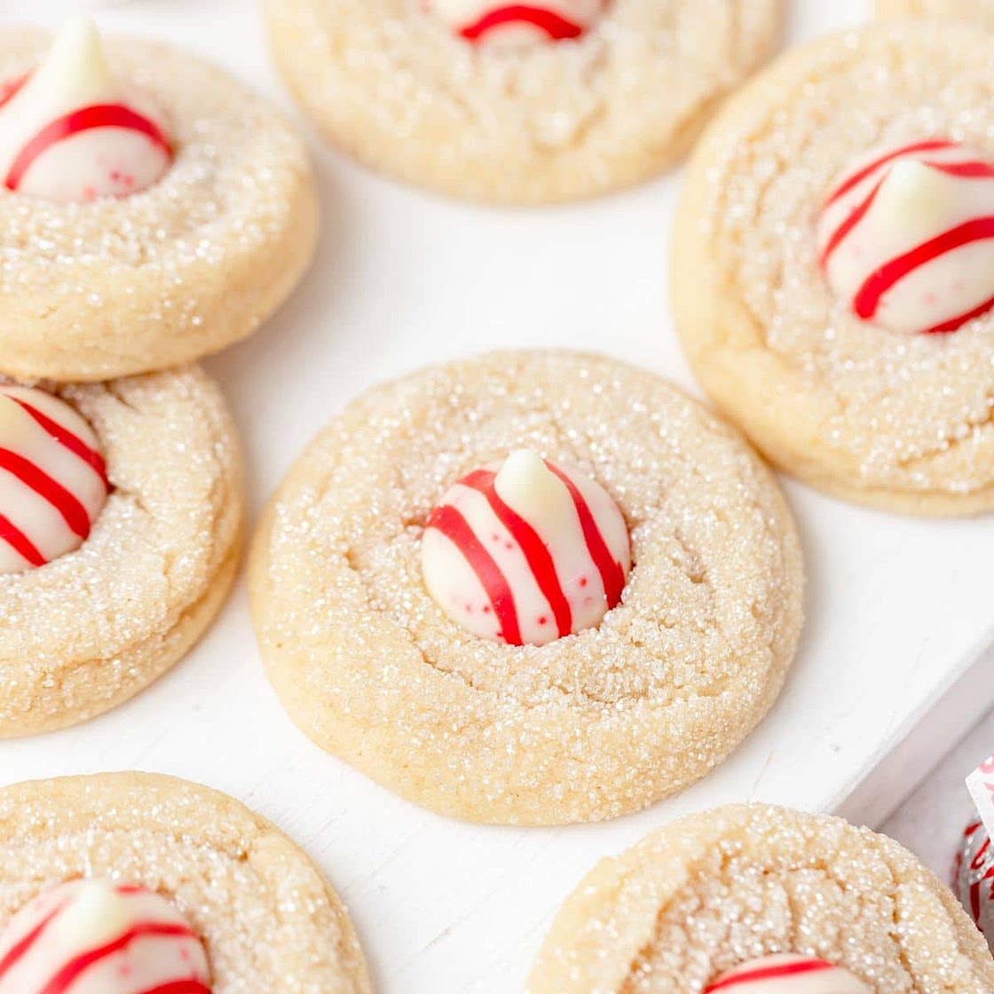 Peppermint Kiss Cookies