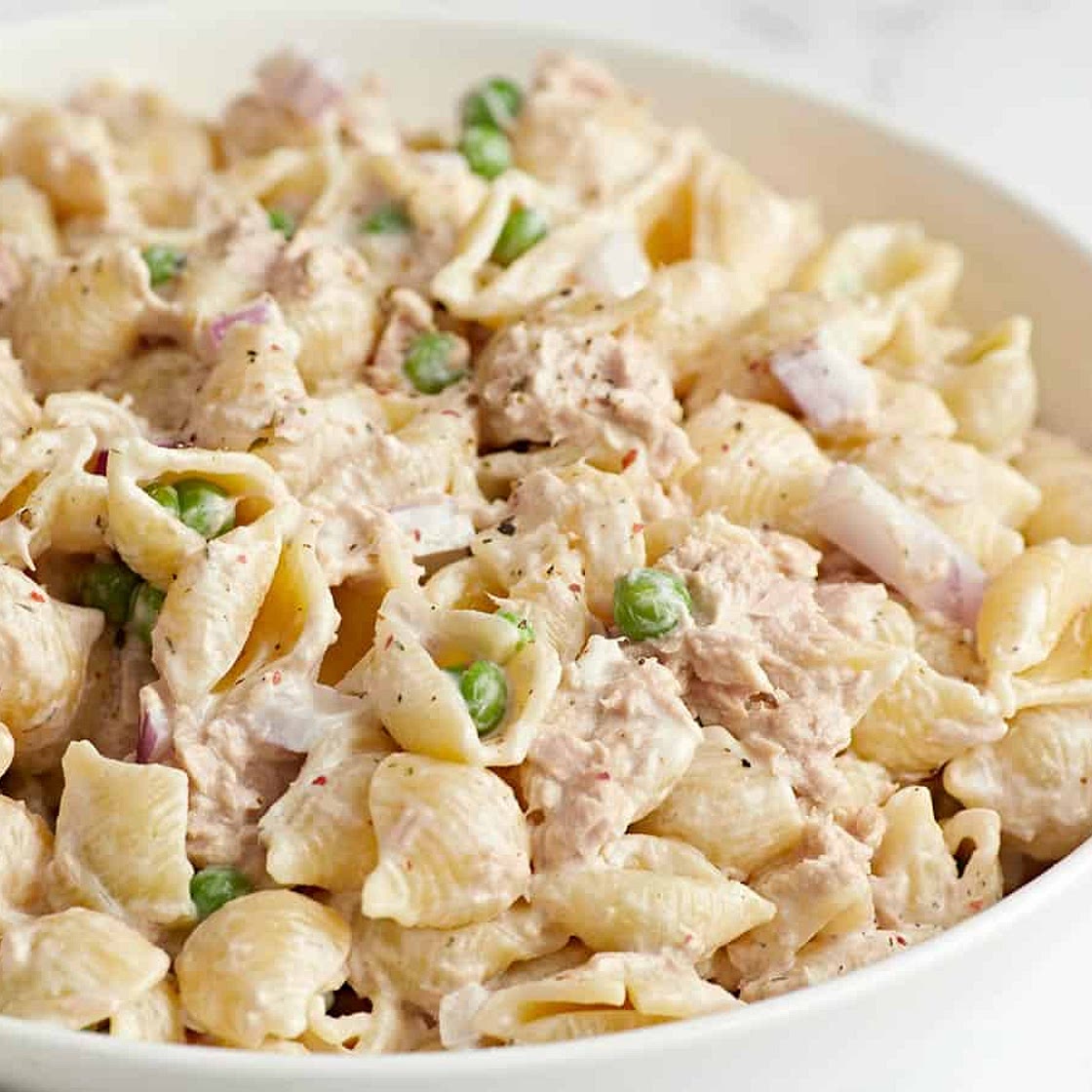 Tuna Pasta Salad with Peas
