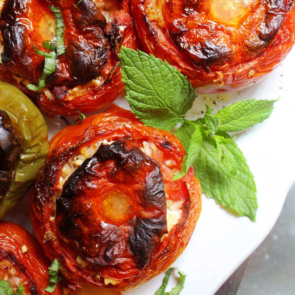 Stuffed Vegetables with Rice - Gemista Recipe