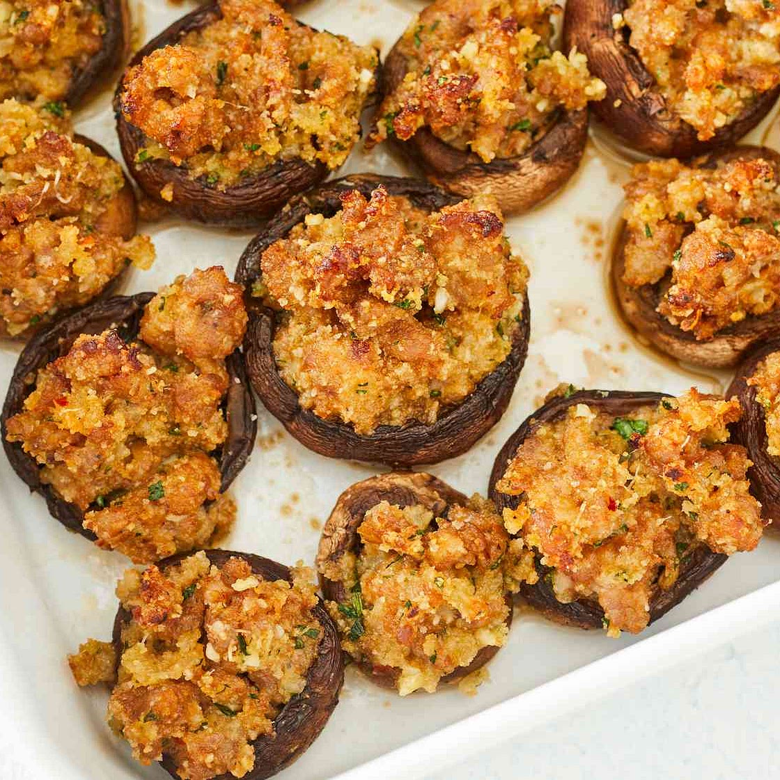 Easy Sausage-Stuffed Mushrooms