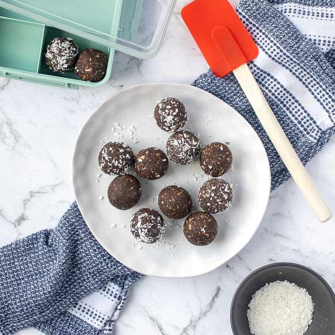 Coconut And Chocolate Bliss Balls