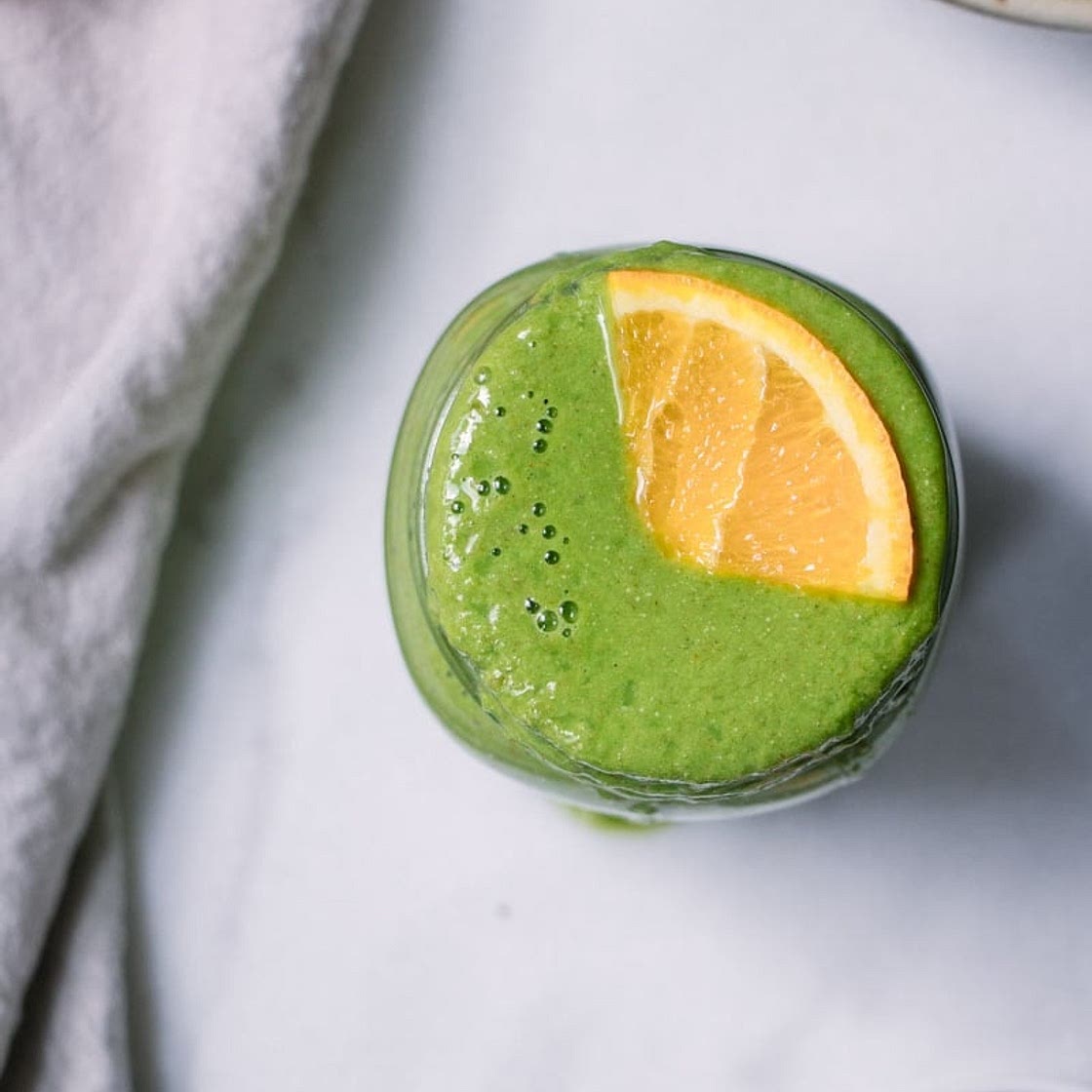 Iron-Boosting Orange Green Smoothie