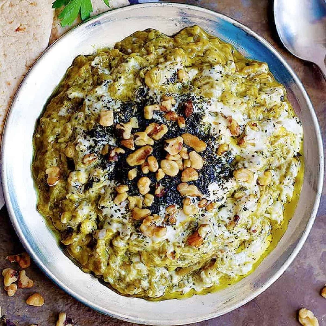Kashke Bademjan (Persian Eggplant Dip)