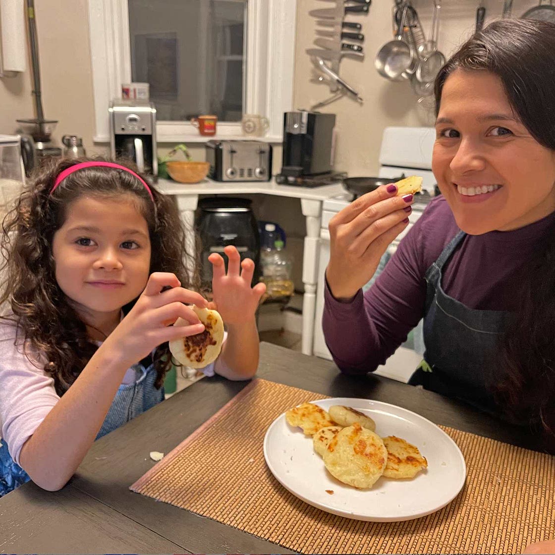 We Made Arepas de Queso, in Honor of ”Encanto” and Colombia!