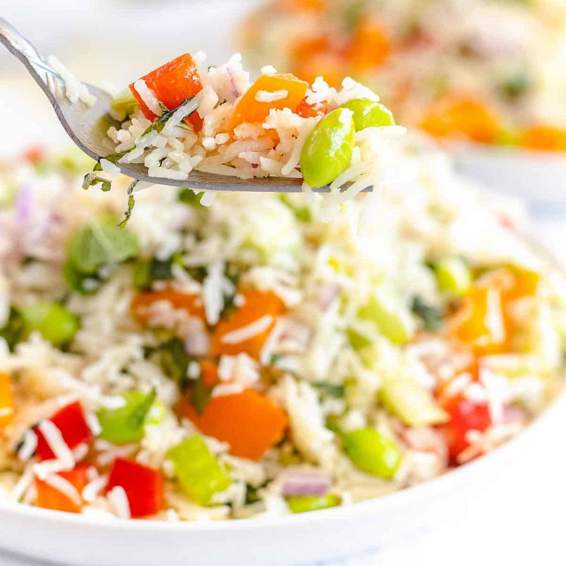 Basmati Rice Salad with Mint and Edamame Recipe