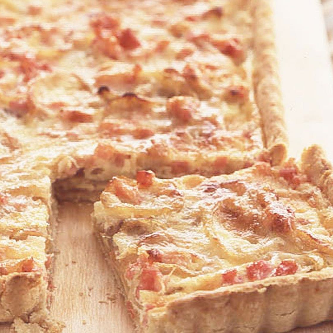 Smoked bacon and onion tart recipe