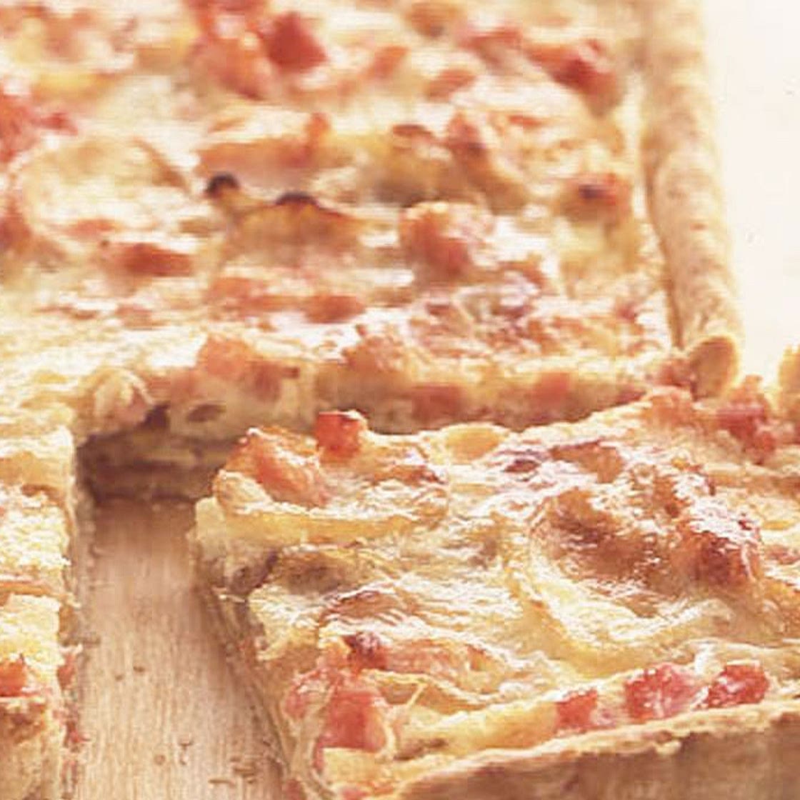 Smoked bacon and onion tart recipe