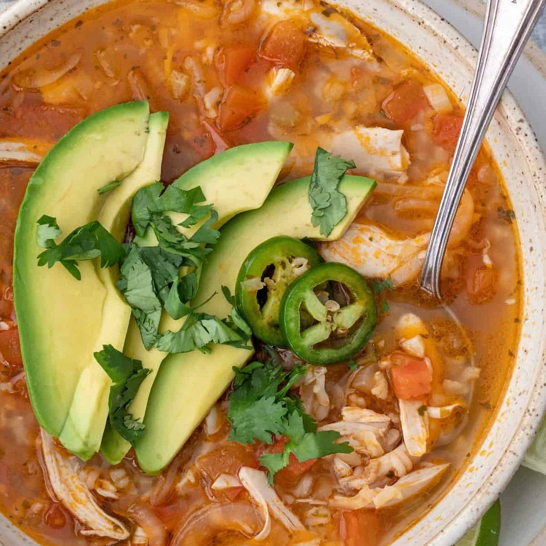 Mexican Chicken Rice Soup