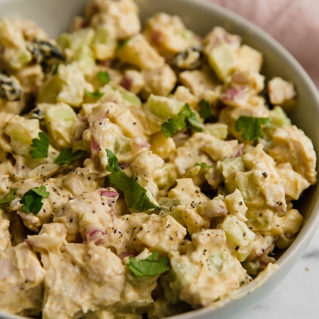 Yogurt Curry Chicken Salad (Paleo, Whole30, AIP)
