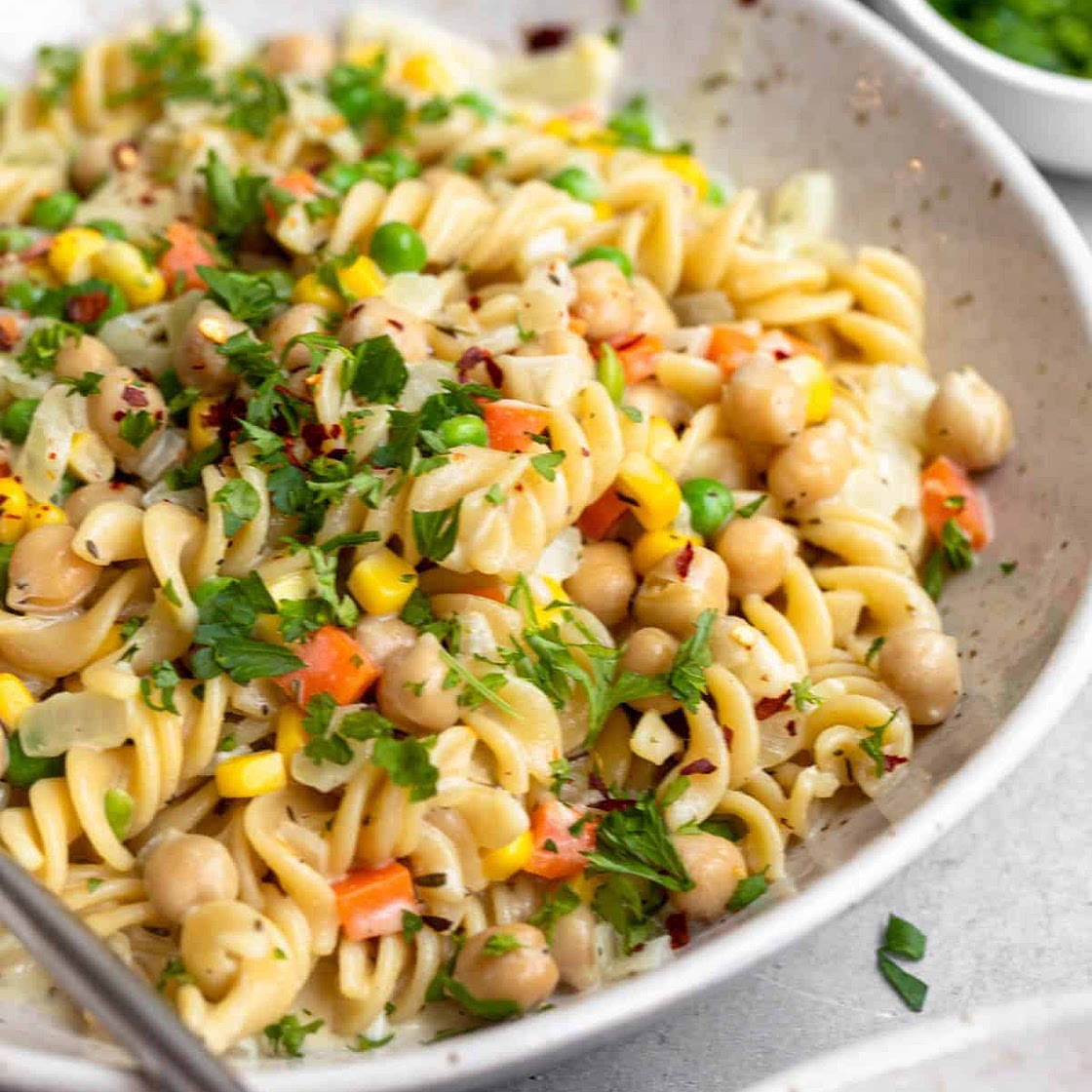 Vegan Chickpea Pot Pie Pasta