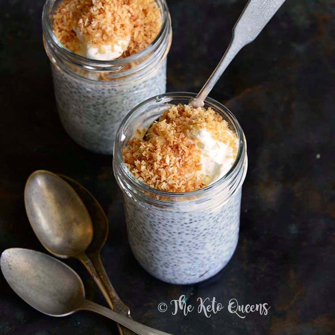 Keto Toasted Coconut Chia Pudding