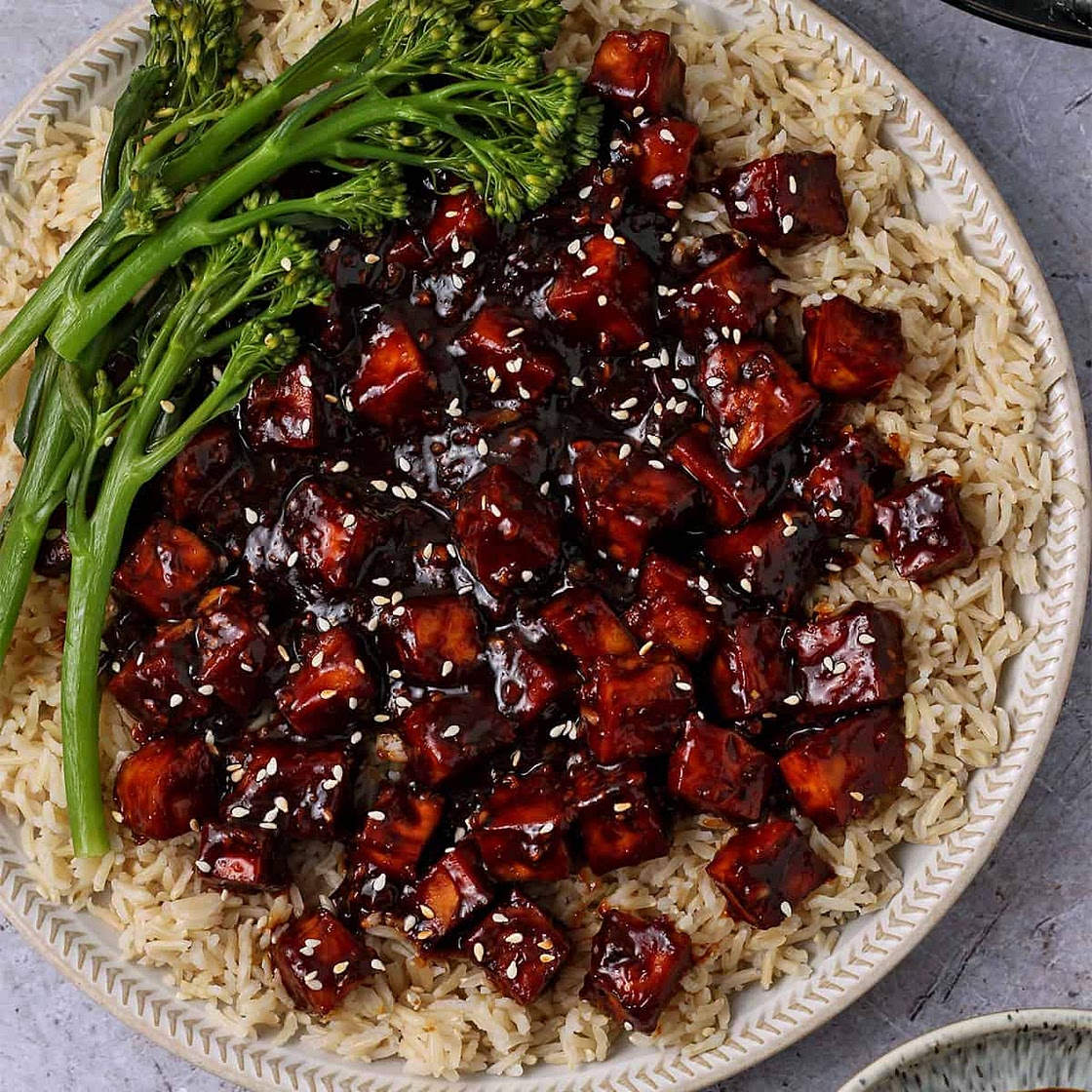 Crispy Vegan Mongolian Tofu