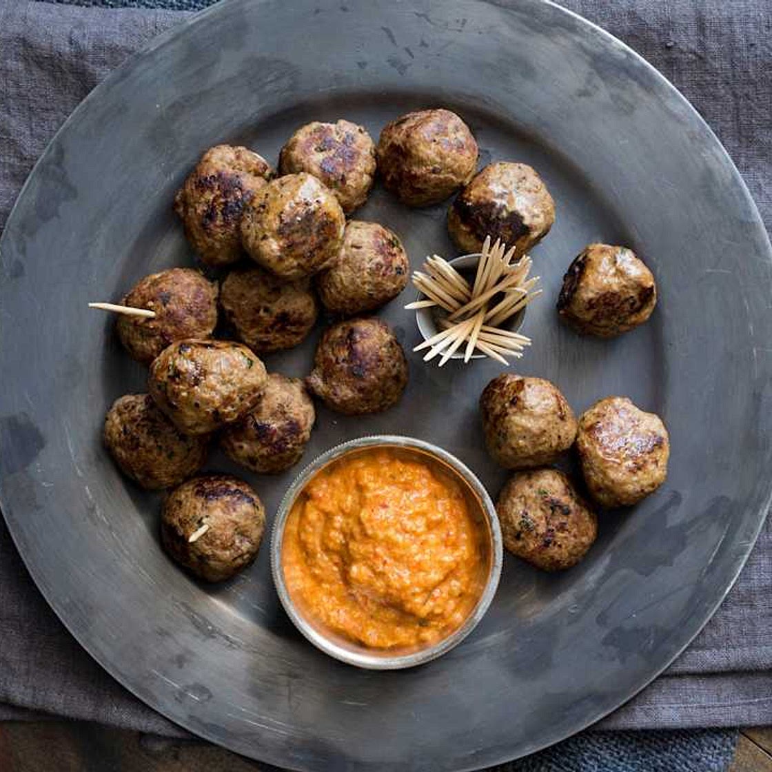 Meatballs with Romesco Sauce