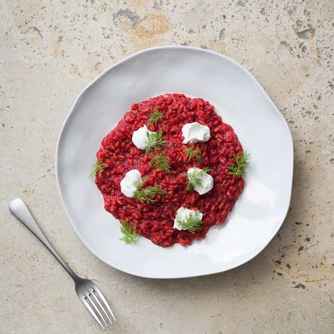 Beetroot risotto
