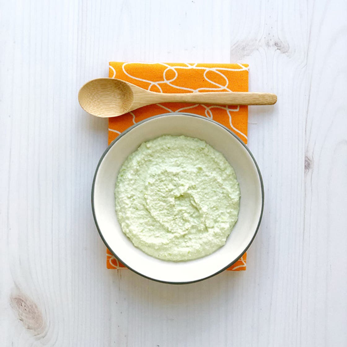 Edamame and Yogurt Puree