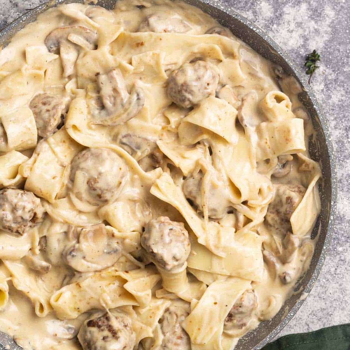 Creamy Meatball Stroganoff