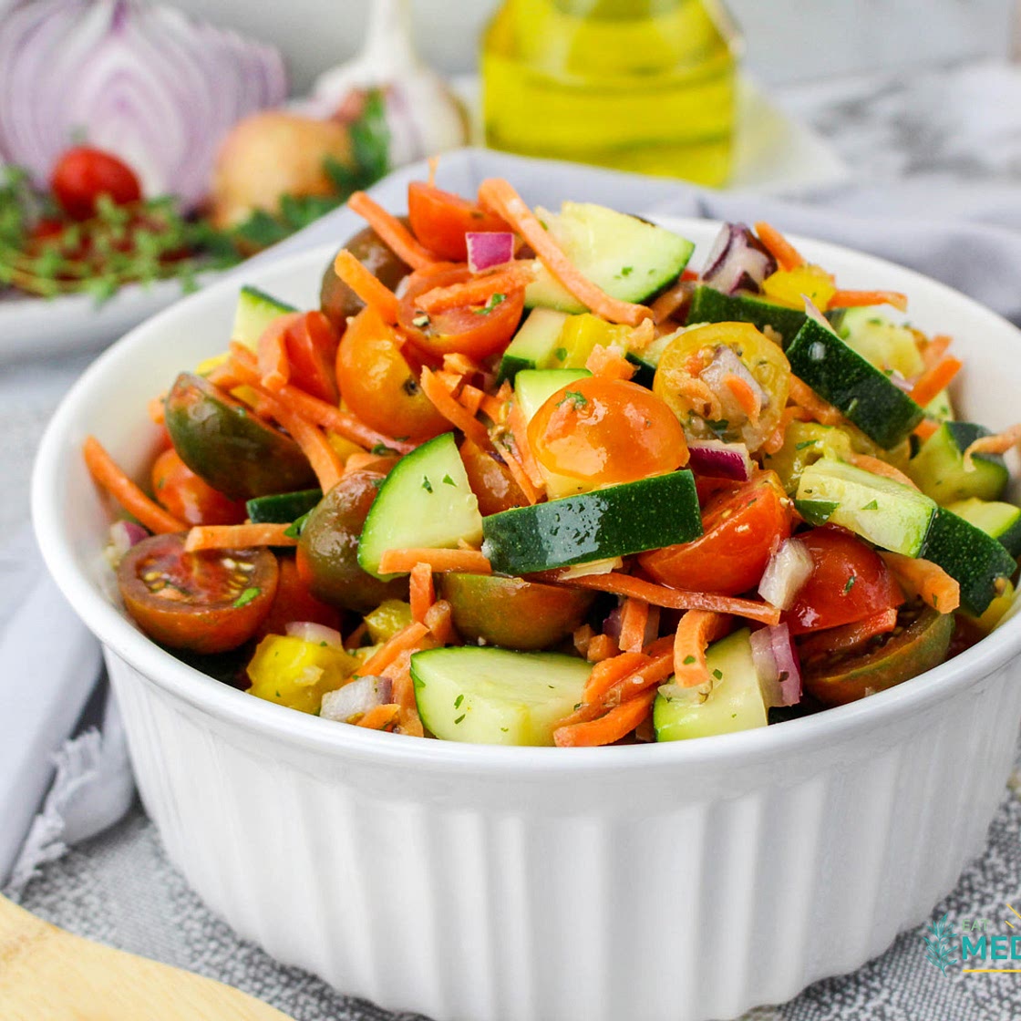 Marinated Zucchini Tomato Salad
