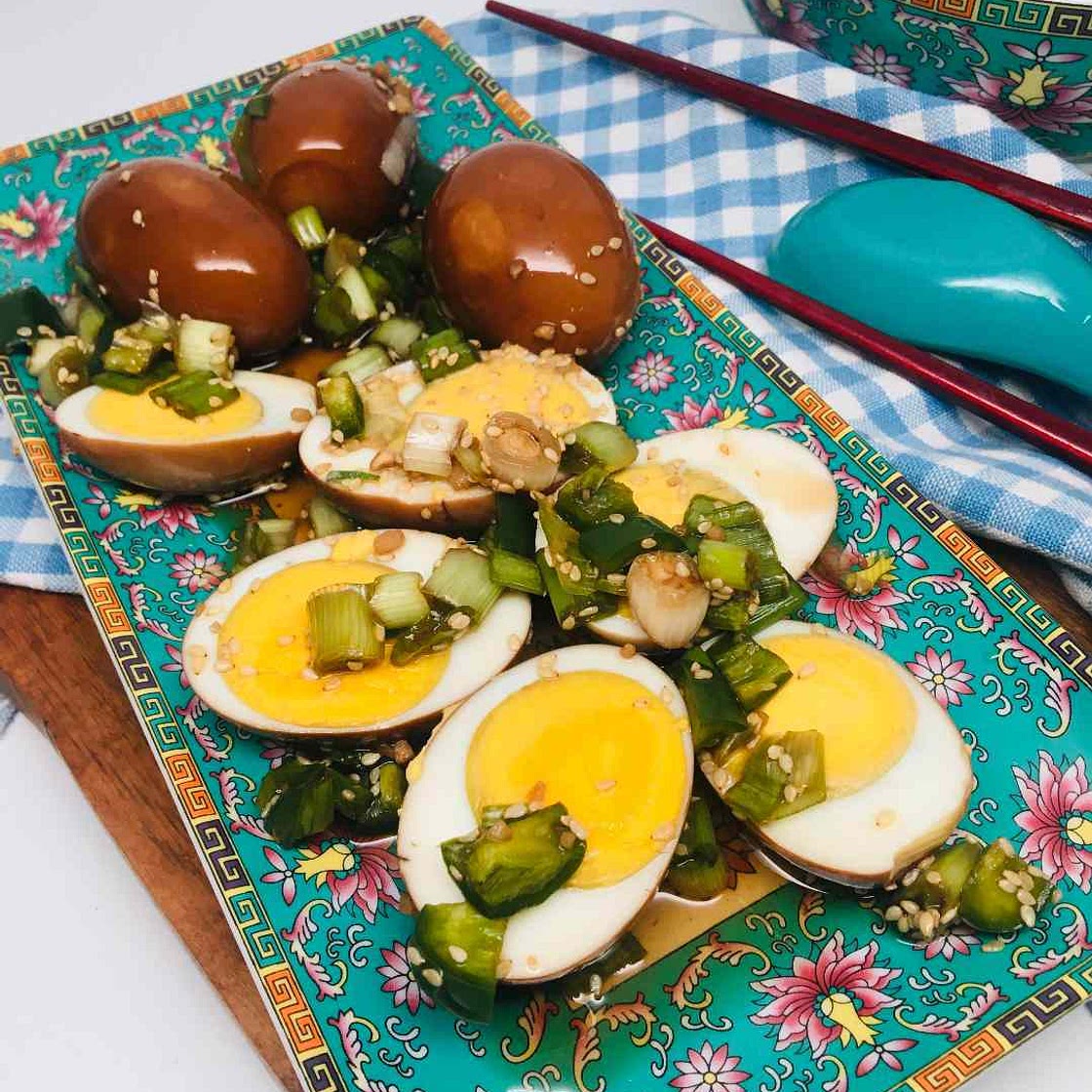 Korean Marinated Hard-Boiled Eggs