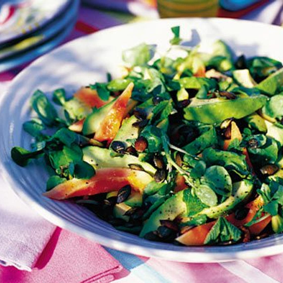 Exotic avocado salad