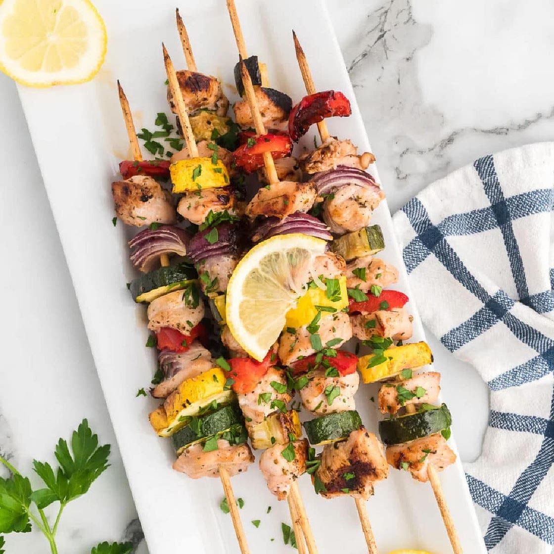 Blackstone Chicken Kabobs