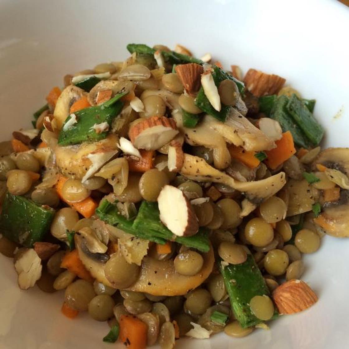 Receita de Salada de lentilha light