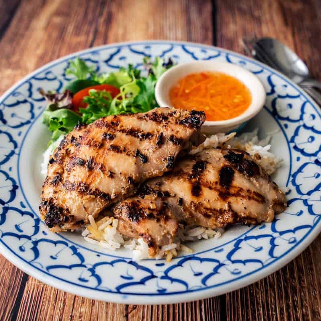 Grilled Lemongrass Chicken with Vietnamese Nuoc Cham