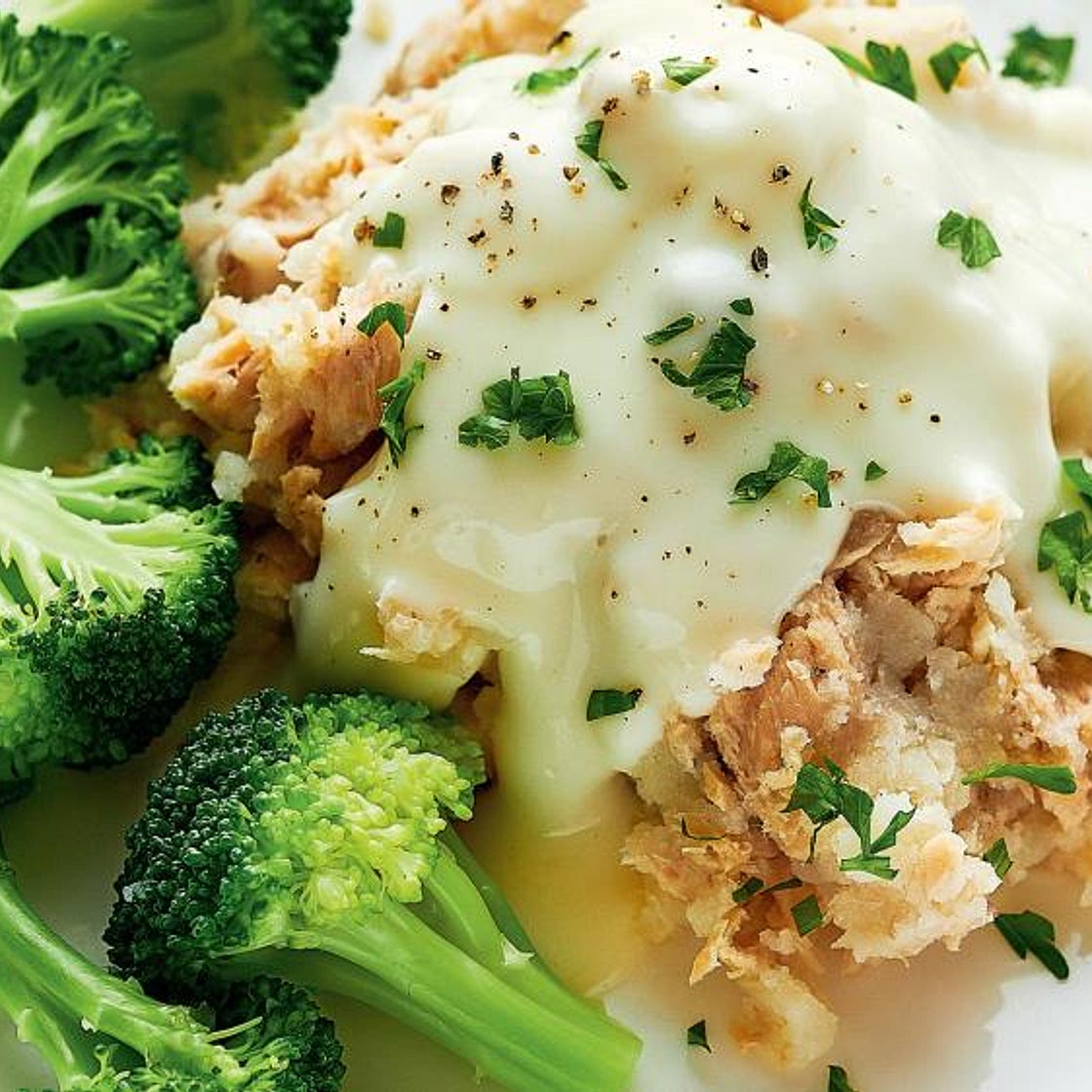 Crustless Salmon Pie