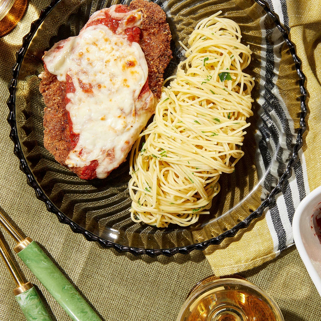 Escalopes de poulet parmigiana