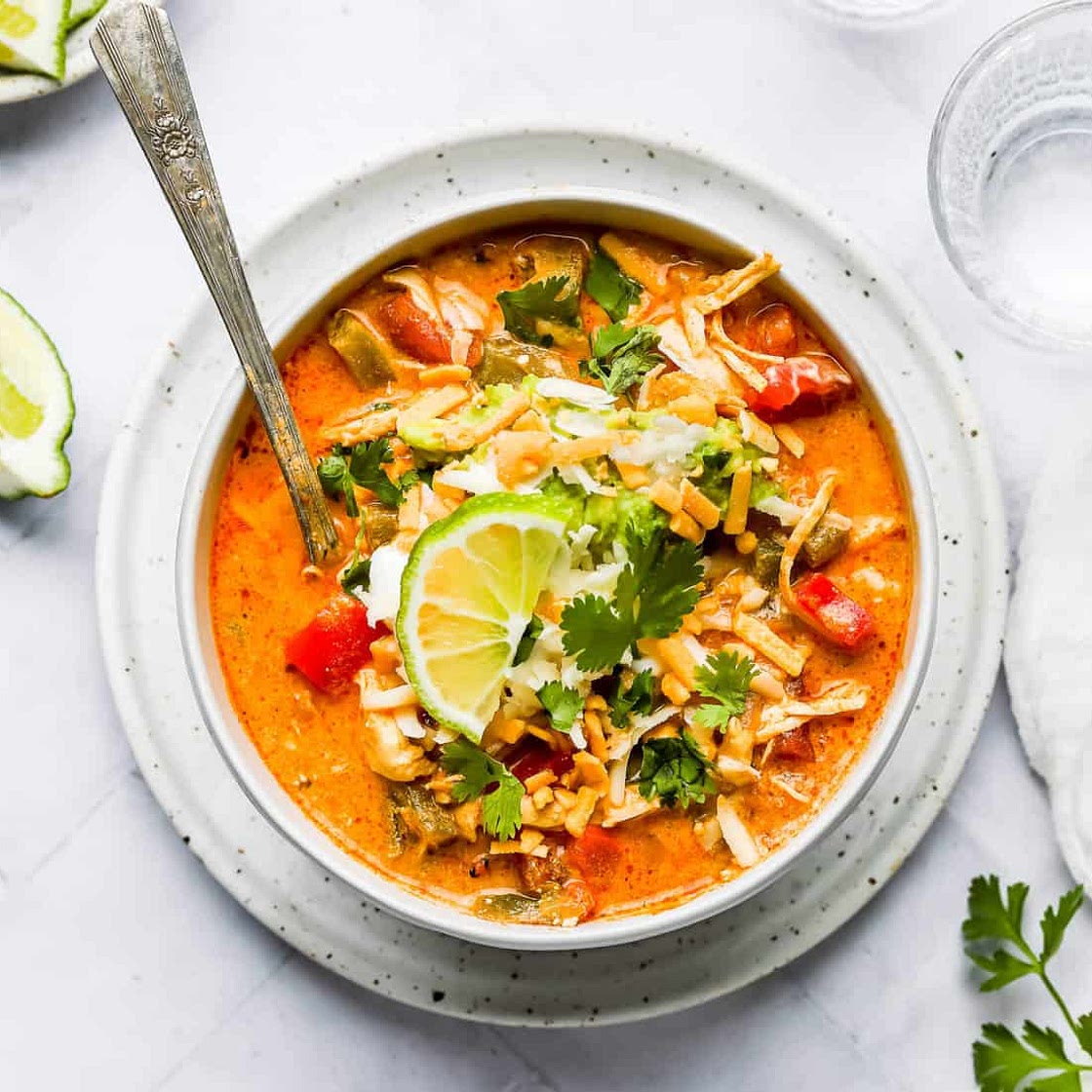 Creamy Chicken Fajita Soup